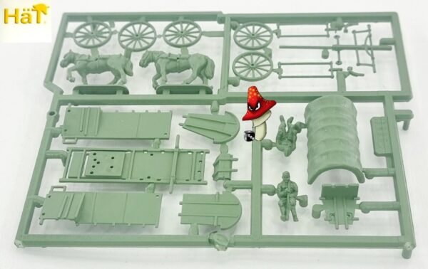 HAT Industrie 8261 1:72 WWII German Field Transport Wagon 1 x Sprue unboxed - Image 5