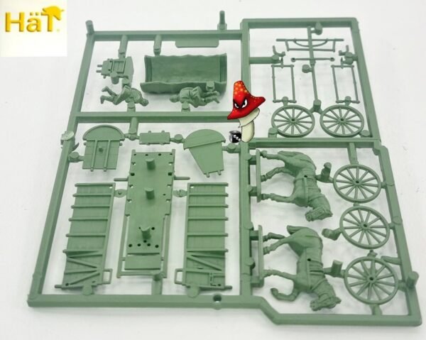 HAT Industrie 8261 1:72 WWII German Field Transport Wagon 1 x Sprue unboxed - Image 9