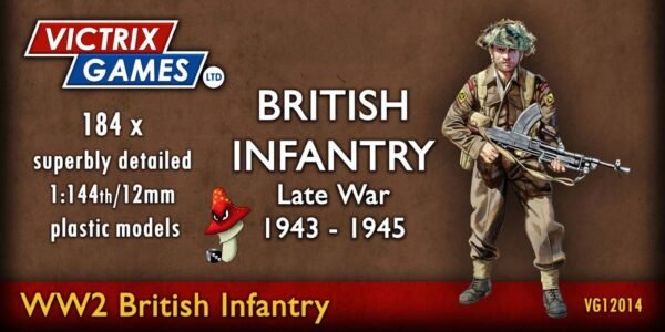 Victrix British Infantry & Heavy Weapons 12mm 1:144 scale WWII VG12014 184 Figs