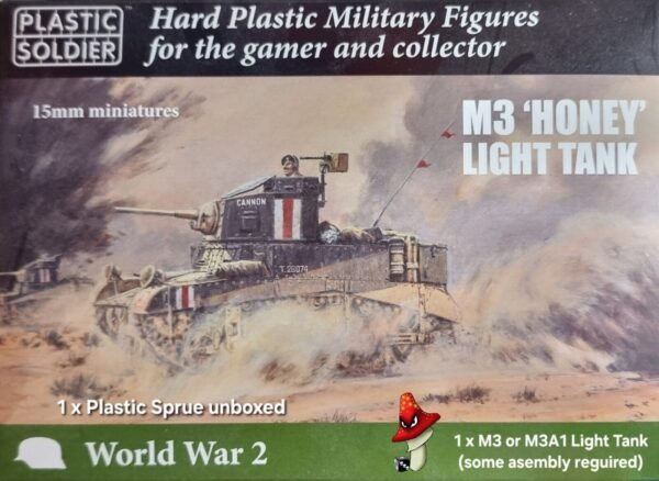 Plastic Soldier Company 15mm  Allied Stuart I Honey or M3 tank 1 x Plastic Sprue