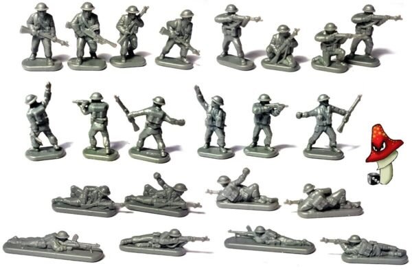 Victrix British Infantry & Heavy Weapons 12mm 1:144 scale WWII 2 x sprues loose - Image 5