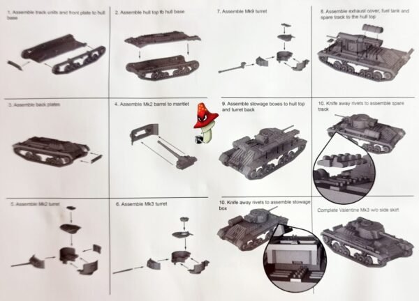 Plastic Soldier Company 15mm British Valentine Tank  1 x Sprue Unboxed WWII - Image 14