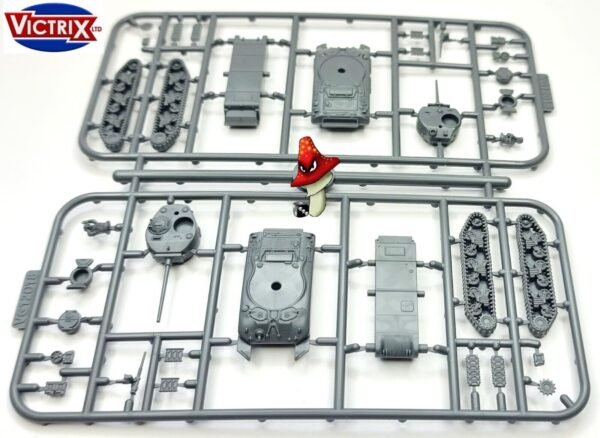 Victrix 2 x M4A1 Shermans 12mm 1:144 scale WWII Tanks VG12018 1 X Sprue Unboxed - Image 6