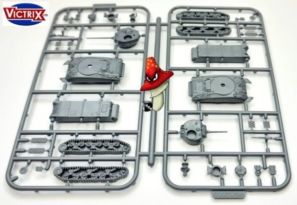 Victrix 2 x M4A1 Shermans 12mm 1:144 scale WWII Tanks VG12018 1 X Sprue Unboxed - Image 7