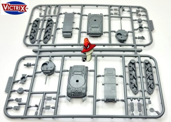 Victrix 2 x M4A1 Shermans 12mm 1:144 scale WWII Tanks VG12018 1 X Sprue Unboxed - Image 8