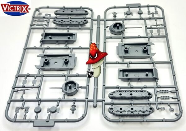 Victrix 2 x M4A1 Shermans 12mm 1:144 scale WWII Tanks VG12018 1 X Sprue Unboxed - Image 9