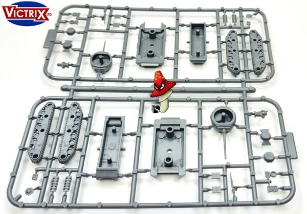 Victrix 2 x M4A1 Shermans 12mm 1:144 scale WWII Tanks VG12018 1 X Sprue Unboxed - Image 10