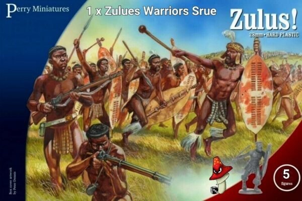 Perry Miniatures Zulus 1 x warriors plastic sprue unboxed 28mm scale minatures