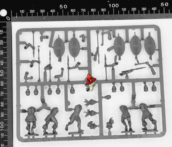 Perry Miniatures Zulus 1 x warriors plastic sprue unboxed 28mm scale minatures - Image 3