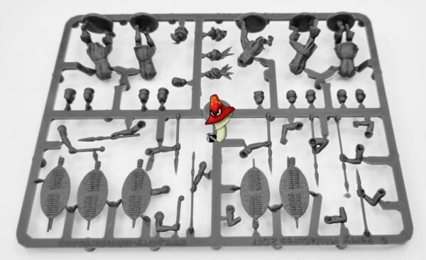 Perry Miniatures Zulus 1 x warriors plastic sprue unboxed 28mm scale minatures - Image 7