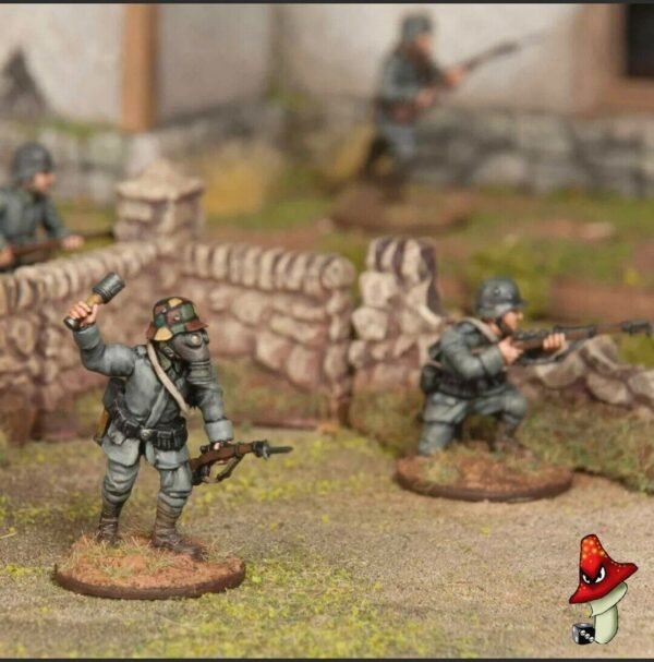 Wargames Atlantic German Infantry (1916-1918) 1/56 28mm scale WWI WWII   sprue - Image 8