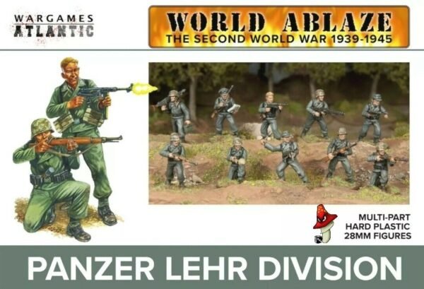 Panzer Lehr Division  WWII Wargames Atlantic 28mm scale 1 x Sprue loose unboxed