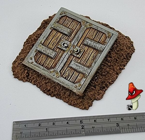 Underground Access wooden Doors 28mm scale Wargames 40k Scenery Dungeon - Image 9