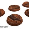 40mm x 5 Tire Track, Round Resin Bases  style 40k sci-fi - Image 2