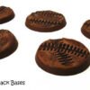 40mm x 5 Tire Track, Round Resin Bases  style 40k sci-fi - Image 4