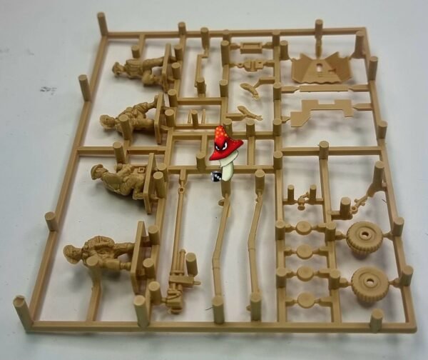 VALIANT MINIATURES WWII British 6 pounder Anti-Tank Gun and Crew 1/72 1 x Sprue - Image 11