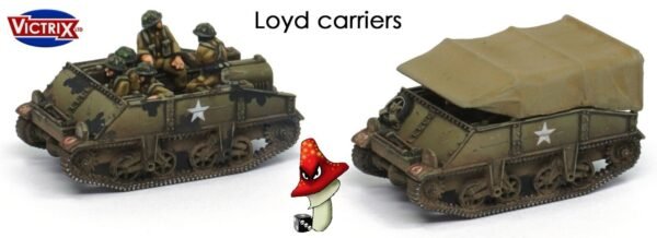 3 x Loyd Carrier & 6pdr + crews 1:144 scale WWII Tank Sprues & Tranfers VG12027 - Image 9