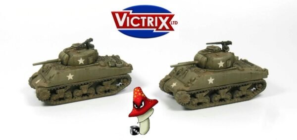 Victrix 6 x Sherman M4A3 75mm 12mm 1:144 scale WWII  VG12002 Sprues & Tranfers - Image 14