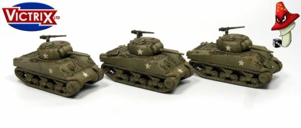 Victrix 6 x Sherman M4A3 75mm 12mm 1:144 scale WWII  VG12002 Sprues & Tranfers - Image 16