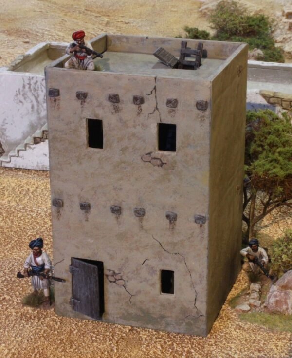 Afghanistan Middle East Two Storey House Large 130mm Renedra wargames scenery