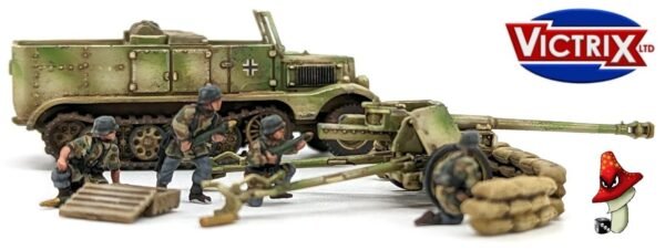 4 x Pak 40 + Sd.Kfz.11 12mm 1:144 scale WWII Tank VG12026 Sprues & Tranfers - Image 20