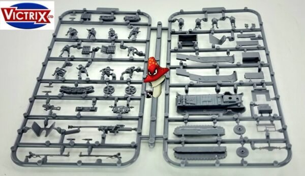 Victrix German Pak 40 + Sd.Kfz.11  12mm 1:144 scale WWII 1 x sprue Set Loose - Image 8