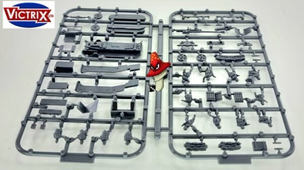 Victrix German Pak 40 + Sd.Kfz.11  12mm 1:144 scale WWII 1 x sprue Set Loose - Image 10