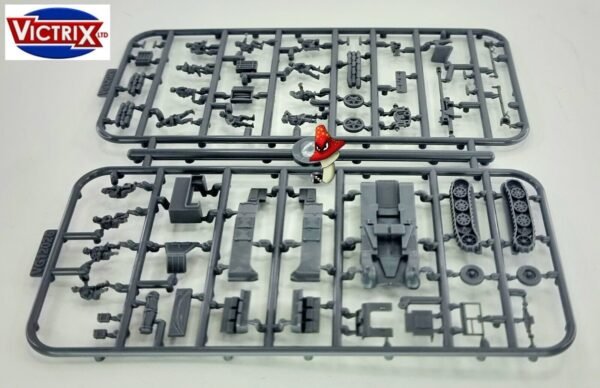 Victrix German Pak 40 + Sd.Kfz.11  12mm 1:144 scale WWII 1 x sprue Set Loose - Image 12