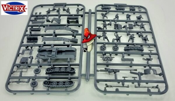 Victrix German Pak 40 + Sd.Kfz.11  12mm 1:144 scale WWII 1 x sprue Set Loose - Image 13