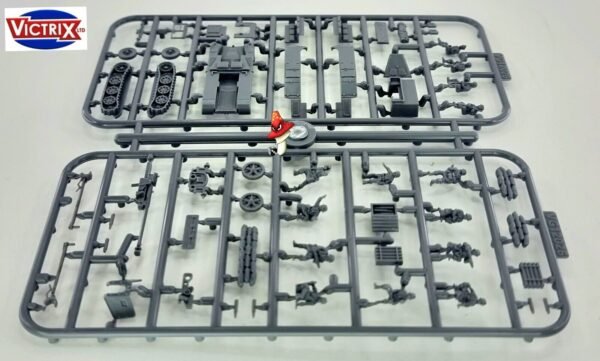 Victrix German Pak 40 + Sd.Kfz.11  12mm 1:144 scale WWII 1 x sprue Set Loose - Image 14