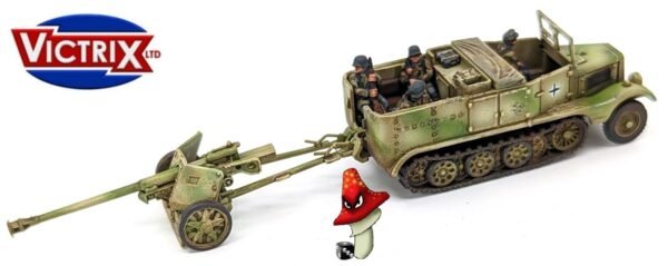 Victrix German Pak 40 + Sd.Kfz.11  12mm 1:144 scale WWII 1 x sprue Set Loose - Image 19