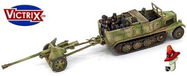 Victrix German Pak 40 + Sd.Kfz.11  12mm 1:144 scale WWII 1 x sprue Set Loose - Image 23