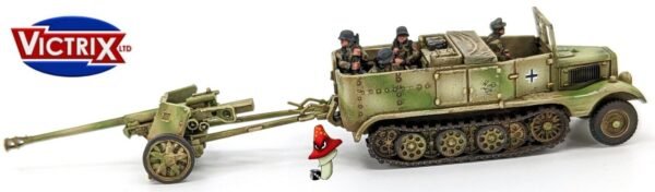 Victrix German Pak 40 + Sd.Kfz.11  12mm 1:144 scale WWII 1 x sprue Set Loose - Image 24