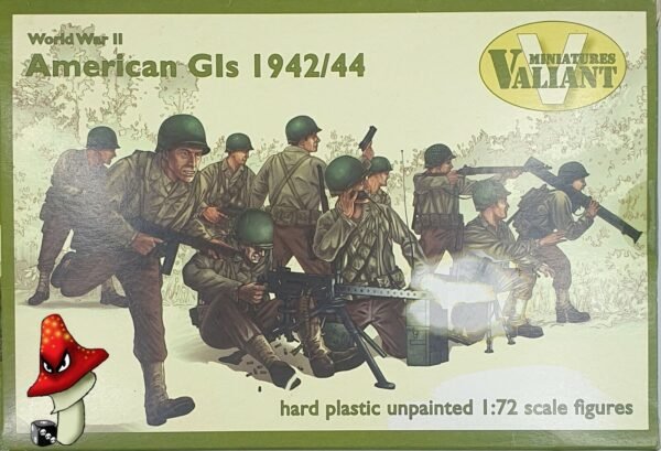 Valiant Miniatures 1/72 WWII American GIs 1942/44 VM003 1 x sprue 17 figures