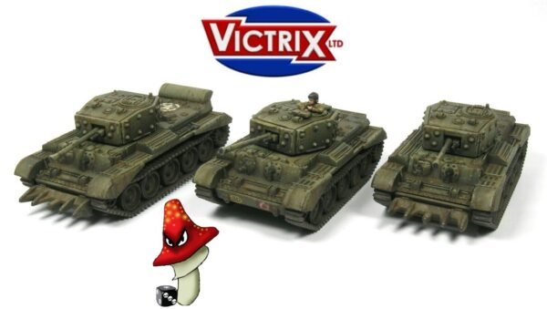 Victrix 6 x Cromwell mk VII 12mm 1:144 scale WWII Tank VG12005 Sprues & Tranfers - Image 15