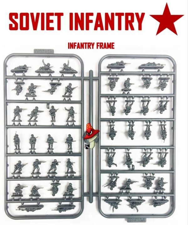 Victrix SOVIET Infanty Sprue 12mm 1:144 scale WWII 1 x sprue set loose - Image 2