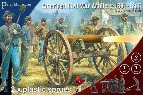 American Civil War Artillery 1861-65 Perry Miniatures 28mm 2 x plastic sprues