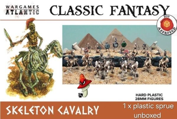 Wargames Atlantic Skeleton Cavalry 1 x Sprue Unboxed 28mm 1/56 Scale