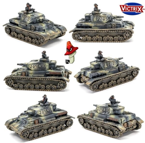 Victrix 6 x Panzer IV F Tank 12mm 1:144 scale WWII VG12022 Sprues & Tranfers - Image 6