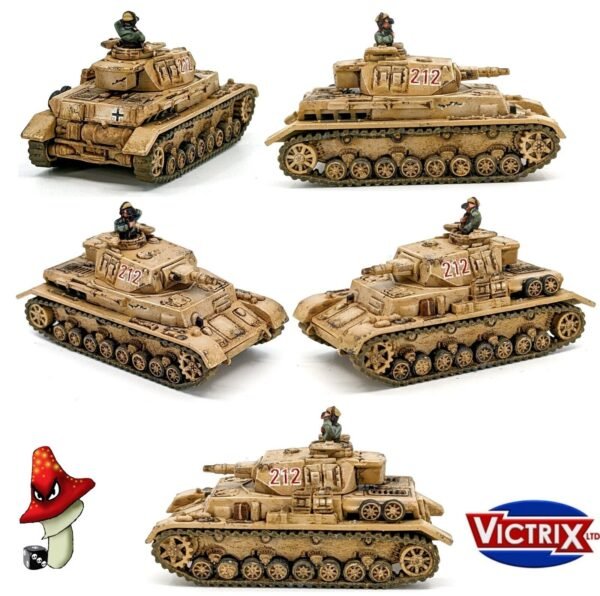 Victrix 6 x Panzer IV F Tank 12mm 1:144 scale WWII VG12022 Sprues & Tranfers - Image 7