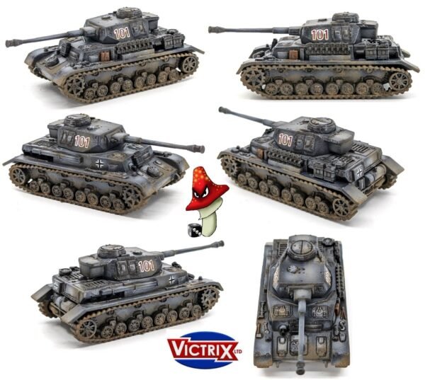 Victrix 6 x Panzer IV G 12mm 1:144 scale WWII Tanks VG12023 Sprues & Tranfers - Image 17