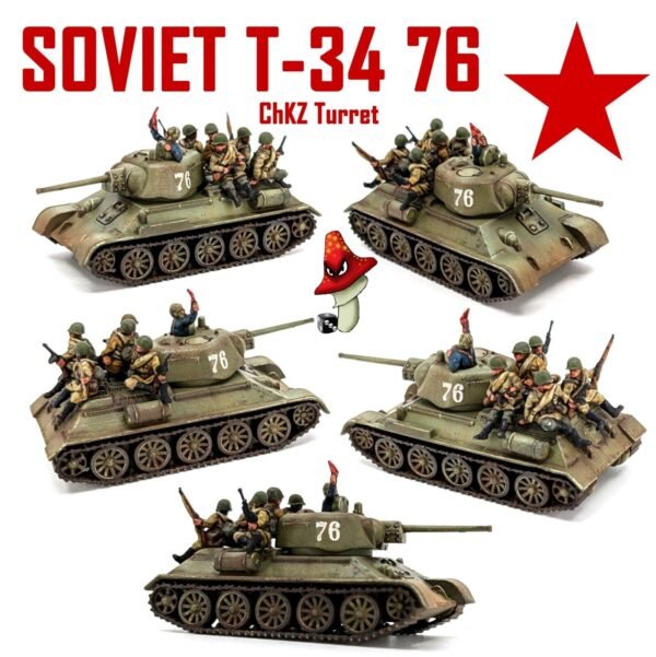 Victrix 6 x Soviet T34 76/85 12mm 1:144 scale WWII Tank VG12025 Sprues & Tranfer - Image 2