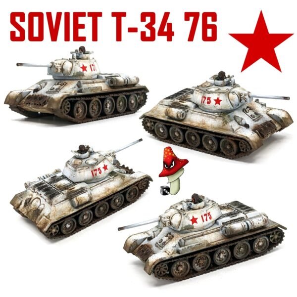 Victrix 6 x Soviet T34 76/85 12mm 1:144 scale WWII Tank VG12025 Sprues & Tranfer - Image 20