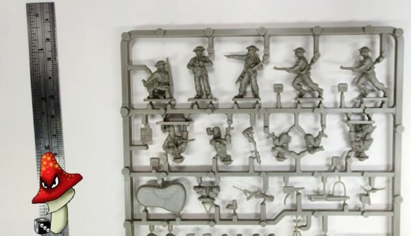 Valiant Miniatures 1/72 WWII British Tommies  VM001 1 x sprue 17 figures - Image 7