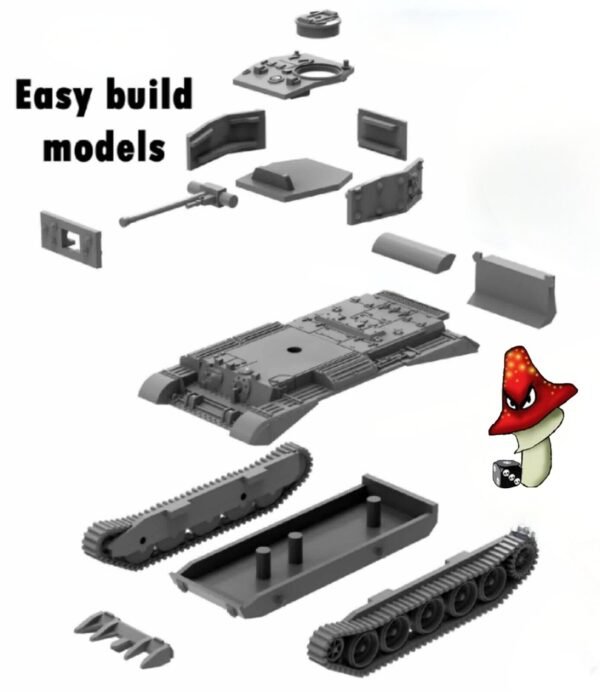 Victrix Cromwell mk VII 12mm 1:144 scale WWII 1 x plastic sprue loose VG12005 - Image 2