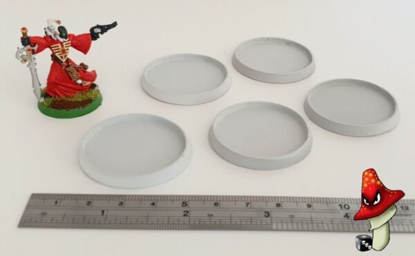 5 x 40mm  Hollow Recessed Blank Round Resin Bases - Image 3