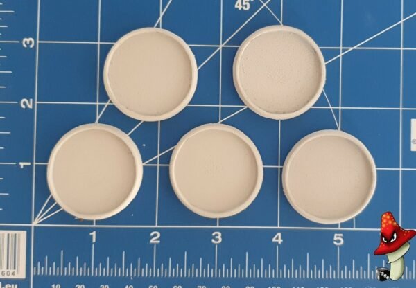 5 x 40mm  Hollow Recessed Blank Round Resin Bases - Image 4