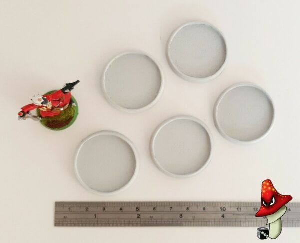 5 x 40mm  Hollow Recessed Blank Round Resin Bases - Image 5