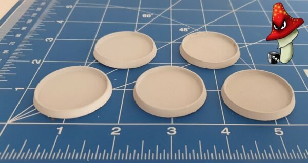 5 x 40mm  Hollow Recessed Blank Round Resin Bases - Image 6