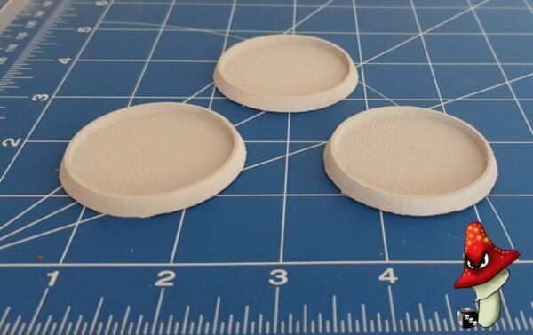 3 x 50mm  Hollow Recessed Blank Round Resin Bases - Image 3